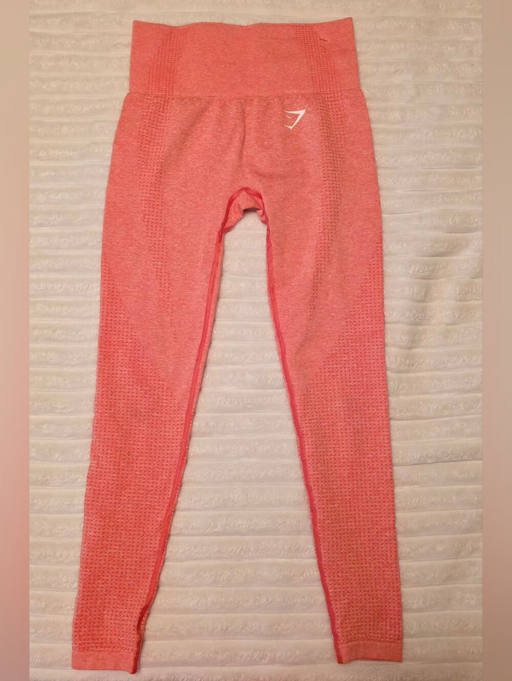 GYMSHARK VITAL SEAMLESS LEGGINGS - CORAL PINK Size XS -S